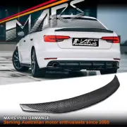 Caractere Style Carbon Fibre Trunk Lip Spoiler for AUDI A4 S4 B9 Sedan 2016-2023