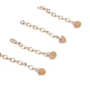 5Bags Dental Orthodontic Traction Golden Round Mesh Chain Base Lingual Buttons