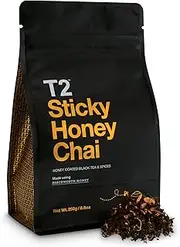 T2 Tea Sticky Honey Chai Loose Leaf Black Tea in Resealable Foil Refill Bag, 250 grams