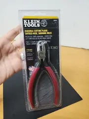 Klein Tools D240-6 Pliers, Diagonal Cutting Pliers with Tapered 6-Inch, Red