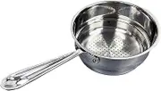 All-Clad 4703-ST Stainless Steel Dishwasher Safe Universal Steamer Insert Cookware, 3-Quart, Silver