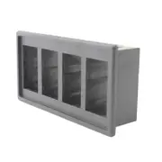 Switch Boss 4 Gang Black Poly Rocker Switch Housing Panel