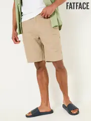 FatFace Mawes Stone Cotton Linen Chino Shorts (AJ1409) | $106
