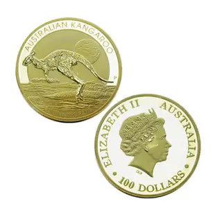 2015年世界動物金幣 英聯邦澳大利亞袋鼠金幣澳洲金幣100紀念幣章