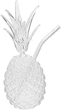GRADENEVE Pineapple Design Cocktail Embossed Glassware for Juice Wine and Beverages Unique Decorative Cup for Home Bar Fun and Eye Catching Drink Presentation