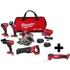 Milwaukee Cordless Combo Kit (5Tool) 18V Li-Ion Brushless Oscillating Tool+Bag