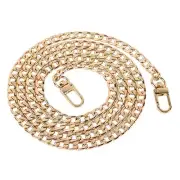 47 Inch Purse Chain Flat Metal Purse Strap Gold Metal Accessory for Bags