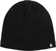 [HEAT HOLDERS] | SockShop | Men's Rowan Flat Knit Thermal Beanie | Warm Winter Hat | One Size |
