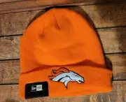 New Era Denver Broncos NFL Orange Cuffed Winter Knit Hat Beanie OSFM New