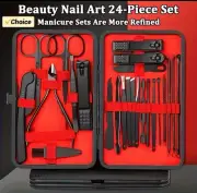 24Pcs Professional Nail Clippers Kit - Ultra Sharp Fingernail and Toenail