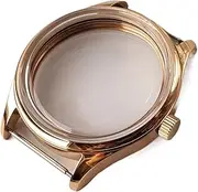 Gold Dome Glass 42mm Polished Stainless Steel Case Suitable For Watch Literal 37mm Suitable Compatible With ETA6497/6498 St3600 watch case