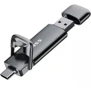 SSK 256GB Dual USB C Flash Drive,2-in-1 Type C+ USB A 3.2 Gen2 Solid State Thumb Drive,Speed Up to 550MB/s Memory Stick Data Storage