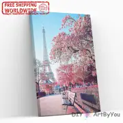 Paint By Numbers Kit France Eiffel Tower Abstract Kids Framed Draw Art Home DIY