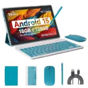 Android 15 Tablet, 10 Inch 18GB RAM+128GB ROM/ 2TB Expandable Tablet PC, Quad...