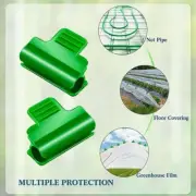 40/80PCS Garden Shed Clamps Shading Net Clips Greenhouse Shed Film Row Cover