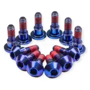 12x Yamaha ZT660Z Tenere Blue Titanium Front Disc Rotor Bolts Thread-lock