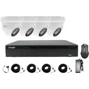 CCTV SECURITY SYSTEM KIT LONGSE XVR 4CH 2MP 1080P CAMERA SMART FACE RECOGNITION