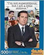 AQUARIUS The Office Michael Scott Quote 500 Piece Jigsaw Puzzle, Official Licensed TV Show Merchandise, Fun Pop Culture Puzzle for Teens and Adults, Finished Size 14" x 19"