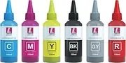 LNKCOS 6×100ML Sublimation Ink for XP15000 XP 15000 XP-15000 Printer (Black, Cyan, Magenta, Yellow, Gray, Red)