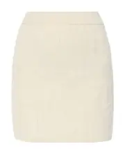 Nanushka Elastic Waistband Logo Motif Mini Skirt S,XL,XS,M White