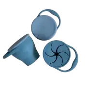 Dusty Blue Collapsible Silicone Snack Cup