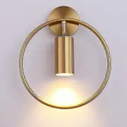 Wwxx Xh Wireless Wall Sconces Light,ndoor Battery Sconce Metal Circular Gold Led Wall Lights Fixture Wall Dcor