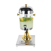 SOGA Single 8L Stainless Steel Dispenser Beverage Juicer Transparent Commercial Drink Container Jug