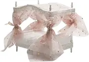 TOYANDONA 1:12 Dollhouse Miniature Bed Decor DIY Small House Furniture Handmade Miniature Bed Model for Boys and Girls