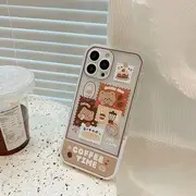 Bear Stand Transparent Phone Case - iPhone 14 Pro Max / 14 Pro / 14 Max / 14 / 13 Pro Max / 13 Pro / 13 / 13 mini / 12 Pro Max / 12 Pro / 12 / 12 mini / 11 Pro Max / 11 Pro / 11 / SE / XS Max / XS / XR / X / 8 / 8 Plus / 7 / 7 Plus White - iPhone XS Max