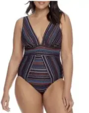 Miraclesuit Odyssey One Piece Swimsuit Size 16 READ