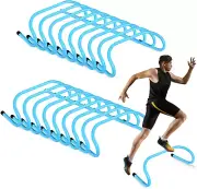 18 Pcs 6" Speed Training Hurdles Durable Agility Training Hurdle Agility Plyomet
