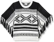[ZITHA] Ladies Poncho 19025430-ZI01, Black, XL/XXL, black, X-Large-XX-Large