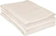 Flannel Cotton Pillowcase Set, Standard, Solid Ivory