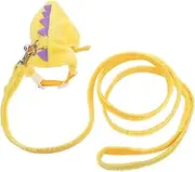 Totority 1 Set Comfortable Pet Vest Leash Kit for Small Animals Escaping Harness for Bunnies Guinea Pigs and Ferrets for Outdoor Walking and Training