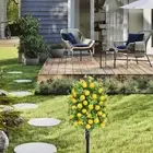 Artificial Plant Garden Stake Decorative Fairy Garden Accessories Faux Greenery