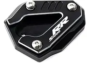 Support Plate Motorcycle Modified Accessory Side Stand Pad Enlarger Pads Valve Caps for BMW S1000RR S1000 RR S 1000 RR 2018-2022 (Color : Titanium, Size : 1)