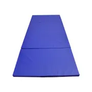 Large 240cm x 120cm x 5cm Gymnastics Folding Gym Exercise Yoga Mat - Blue