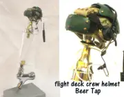 1/6 scale Flight deck crewman ( Green ) helmet as beer tap