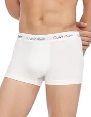 [Calvin Klein] Men's Underwear 3 Pack Cotton Stretch Low Rise Trunks