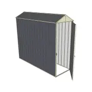 Build-a-Shed 0.8 x 2.3 x 2.1m Gable Single Hinged Door Shed - Grey