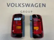 VW CADDY 2015- REAR LIGHT CLUSTER LENS BARN DOOR SMOKED TINT TINTED PAIR