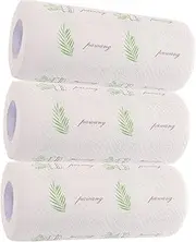 Healvian 3 Rolls Kitchen Oil Blotting Paper Cleaning Towels Alternative Bakery Paper rag Household Cleaning Picnic Paper Towel Kitchen Cleaning Papers Cleaning rag Cloth Napkin car Log Pulp