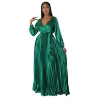 在飛比找ETMall東森購物網優惠-Green dress Womens Long Sleeve