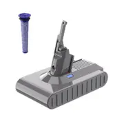 6800mAh Sony Cell Battery + Filter for Dyson V8 SV10 Vacuum Cleaner