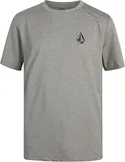[Volcom] Boys' Rash Guard Shirts - UPF 50+ Quick Dry Sand and Sun Protection Swim Shirts - Kids Swimwear T-Shirt (S-XL)