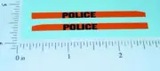 Pair Superfast Matchbox #20 Police Patrol Sticker SF-20B