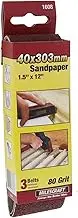 Milescraft Pack of 3 Sanding Belts 40mm x 303mm 80 Grit