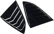 Car Accessories 2PCS ABS Rear Window Louvers Shutters Blinds Cover Trim Compatible For Honda CRV 2017-2021(Blck)
