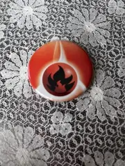 VINTAGE ART Fire Energy Pokémon TCG WotC 2.25in Magnetic Bottle Opener