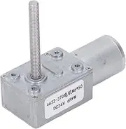 DC Gear Motor Aluminum Brass Micro Gear Reducer 6RPM Vertical Output Shaft 24V Window Opener